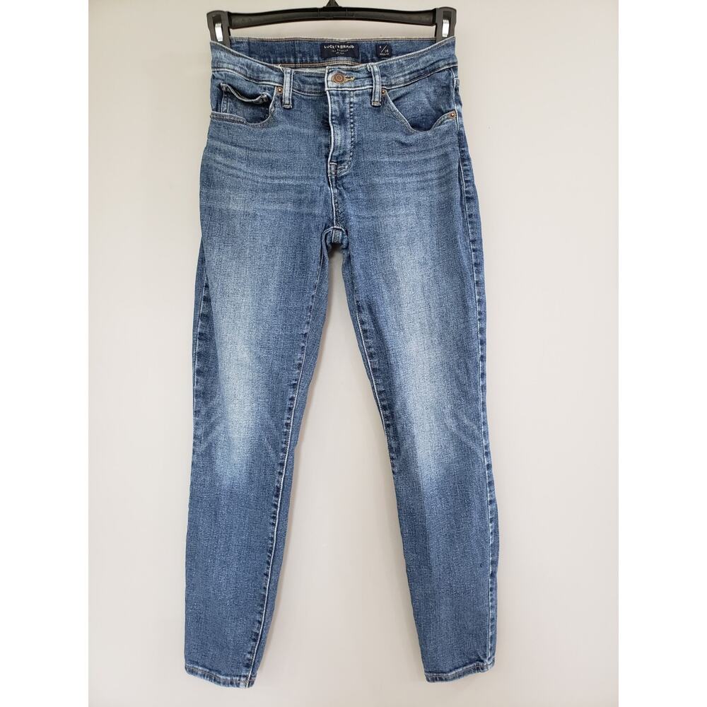Lucky Brand Ladies Jeans Women Size 6/28 Skinny Ava Mid Rise Blue Denim Pockets
